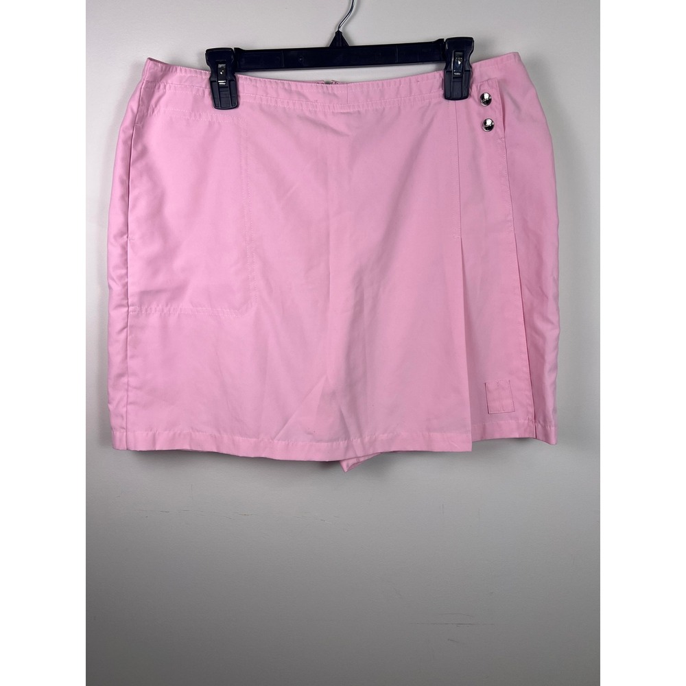 IZOD Pink Golf‎ Skort Skirt Womens Size 14 Pleated Athletic X-tra Dry